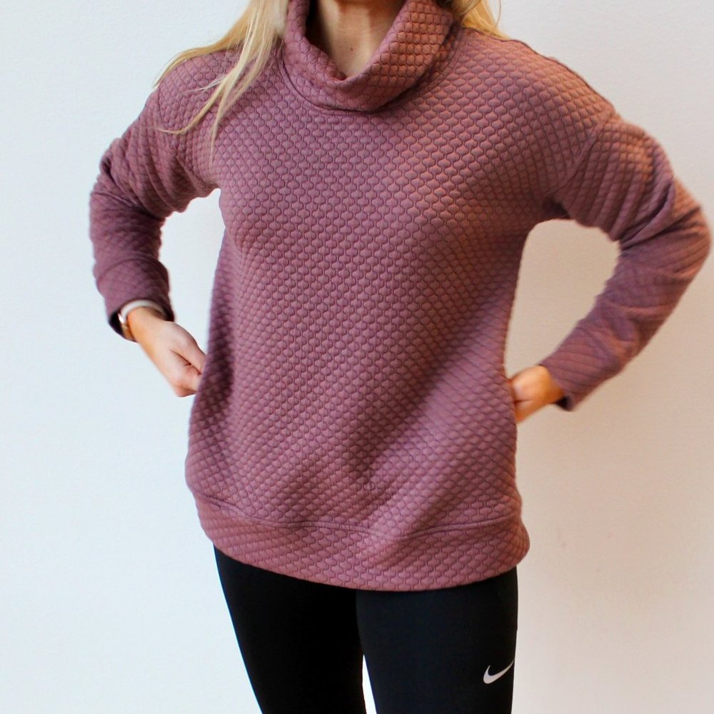 Jones New York Signature Sport Puffed Turtleneck